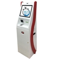 With bill receiver/validator touch screen auto payment kiosk