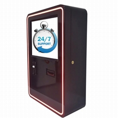 Netoptouch wall hanging NEON light cash deposit  kiosk for casino