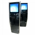Netoptouch kiosk enclosure with space to hold handset