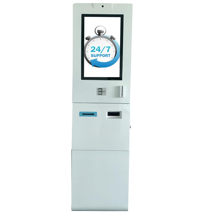 WIth cash validator touch kiosk to accept banknote for car parking 3