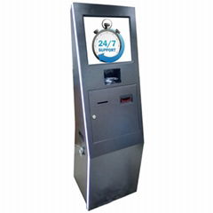 Self service ticketing print touch kiosk with card reader 