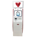Dual monitor cash receiver payment kiosk terminal with card reader 4
