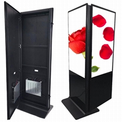 Touch screen vertical promotional kiosk