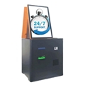 Automatic cash-operator kiosk case with bill notes acceptor
