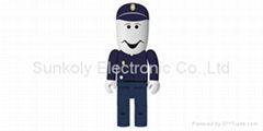 2GB/4GB/8GB Policemen usb flash drive