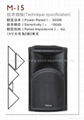 single 15 inch bass speaker