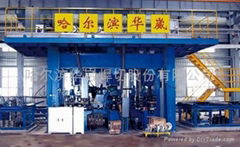 Membrane water-cooled wall pipe panel welding production line