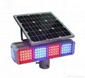 Solar LED flashing strobe traffic light  2