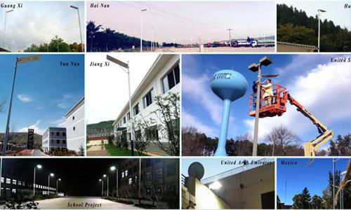 30W All in one integrated Led solar powered street lamps 5