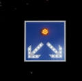 Solar traffic sign