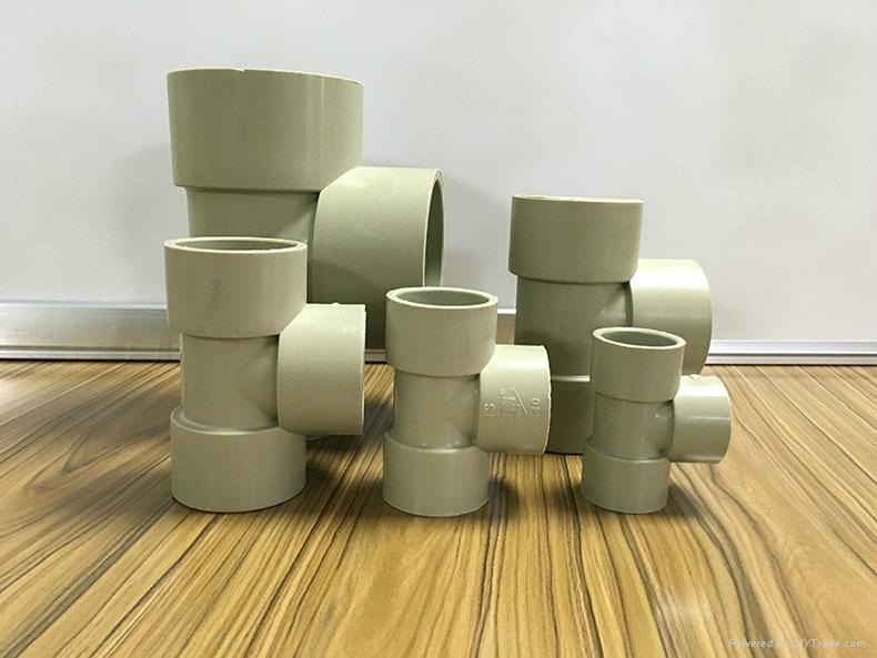 通豐直銷pp三通  耐酸碱pp一體成型三通  4
