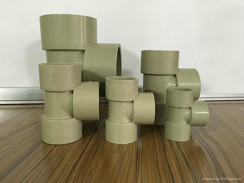 通豐直銷pp三通  耐酸碱pp一體成型三通  5