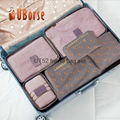 UBORSE Foldable polyester 6pcs sets mesh bags packing cubes travel organizer who 5