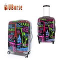 UBORSE Hot sale abs pc printed hard case cheap travel 3pcs trolley l   age sets 3