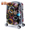 UBORSE Hot sale abs pc printed hard case cheap travel 3pcs trolley l   age sets 4