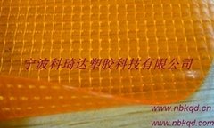 透明阻燃PVC夾網布