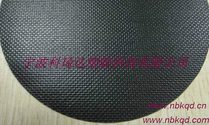 Sided with embossed black PVC coated fabric 2