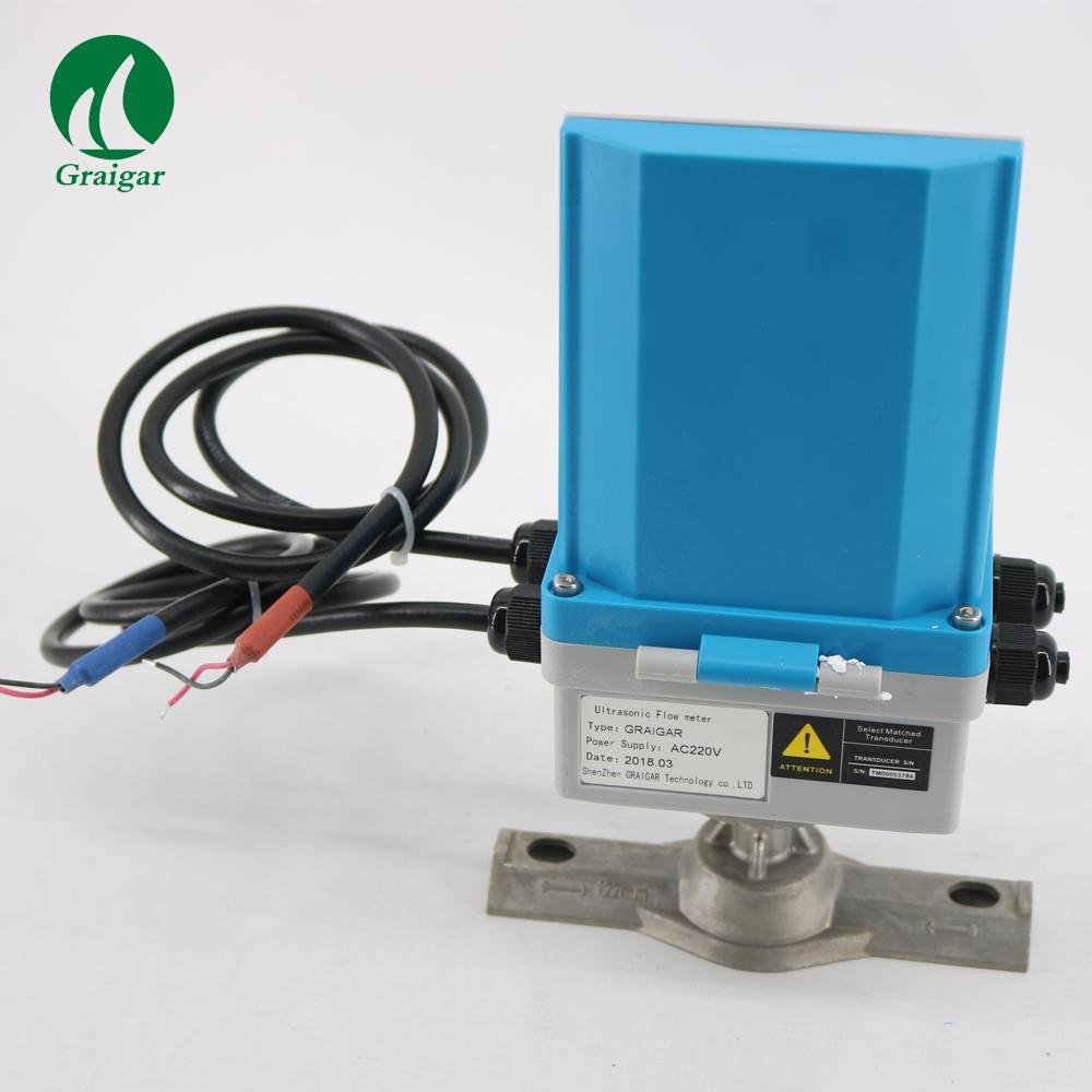 TUF-2000F Ultrasonic  Liquid  Flow Meter  DN50-700mm Fixed Clamp on flowmeter 10