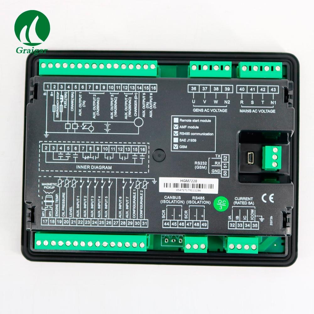 Smartgen HGM7220 Generator Controller Control Panel Auto Start Module 3