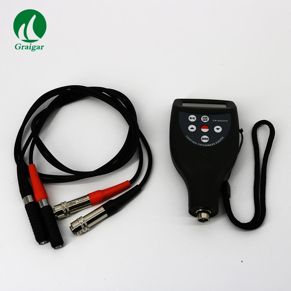 CM-8826FN Digital Paint Coating Thickness Gauge Meter F and NF Probes 0~1250µm 4