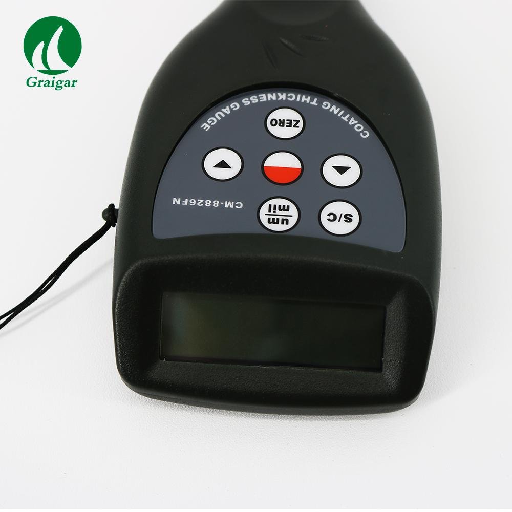 CM-8826FN Digital Paint Coating Thickness Gauge Meter F and NF Probes 0~1250µm 5