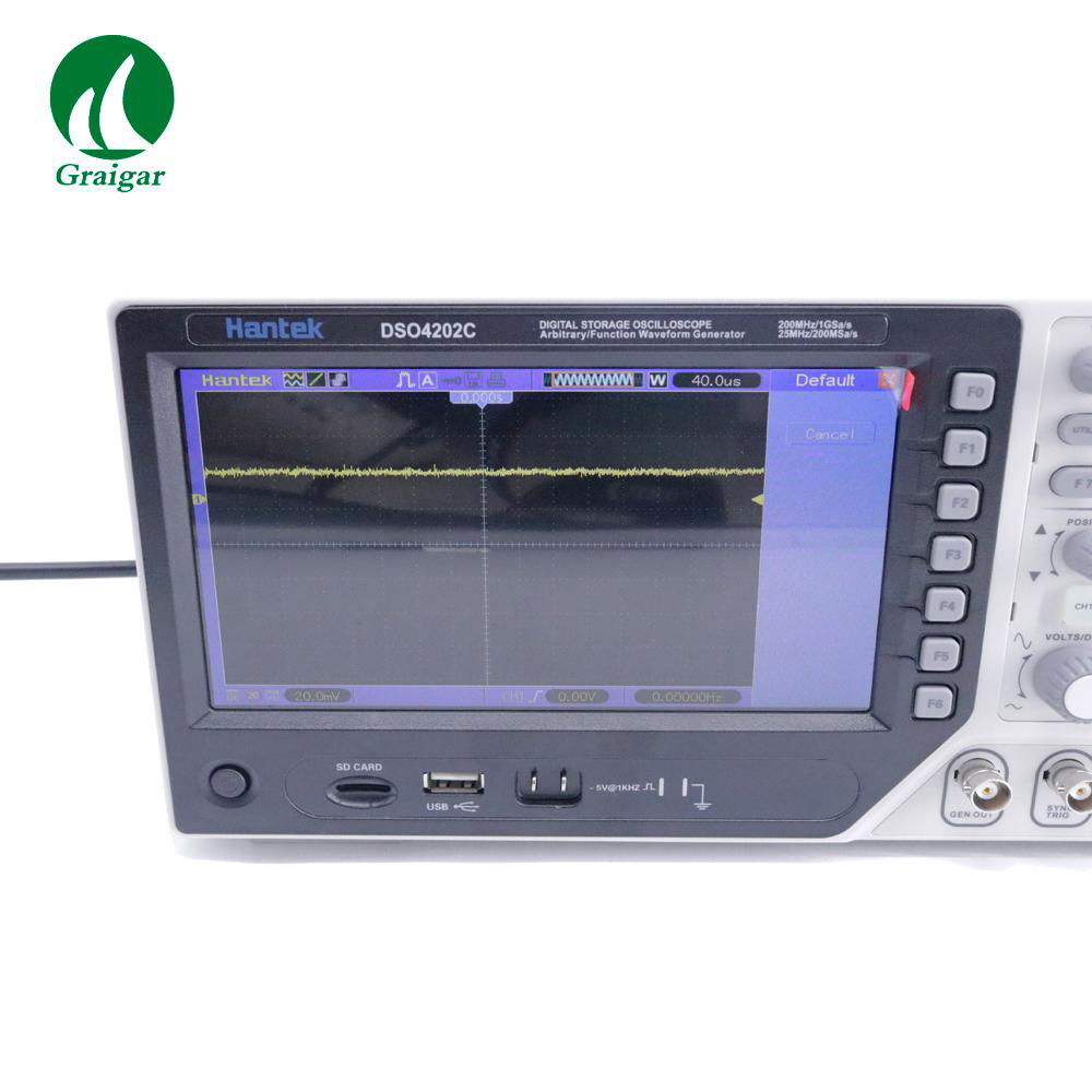 DSO4202C 2 Channel Digital Oscilloscope Arbitrary/Function Waveform Generator 5