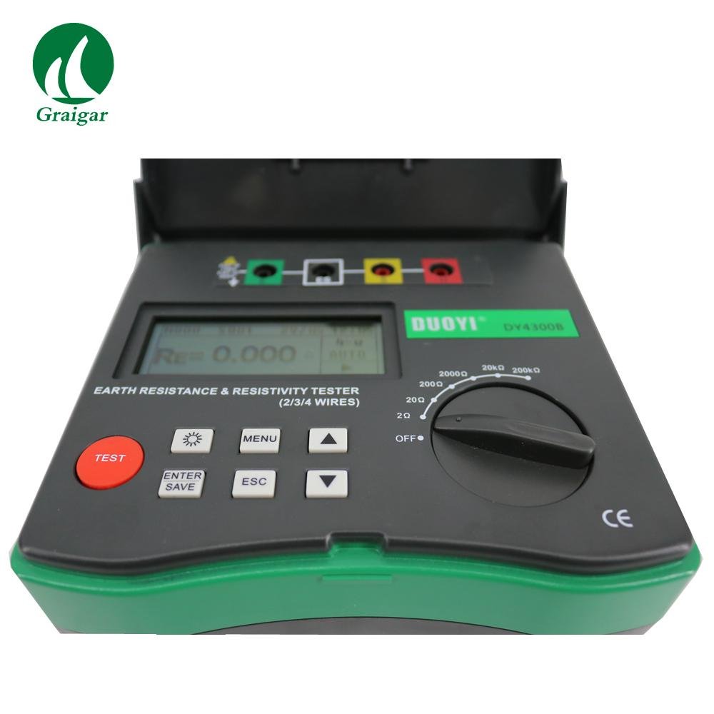 DY4300B Earth Ground Resistance and Soil Resistivity Tester 0 to 209.9kOHM 2
