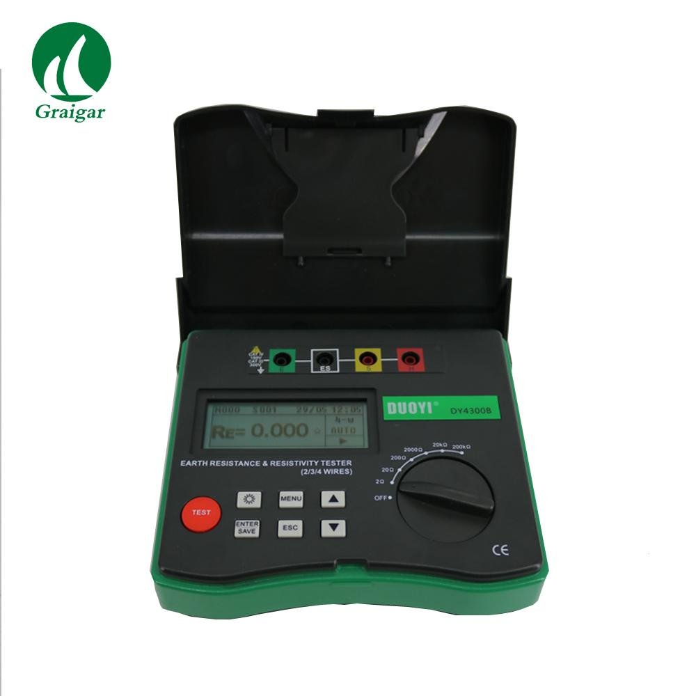 DY4300B Earth Ground Resistance and Soil Resistivity Tester 0 to 209.9kOHM 1