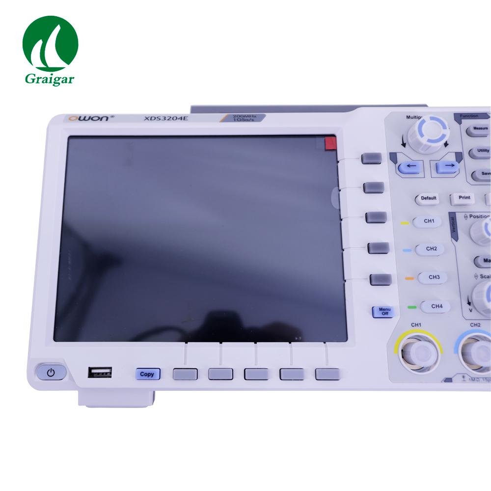 XDS3204E Touchscreen Digital Oscilloscope Bandwidth 200MHz Sample Rate 1GS/s 2