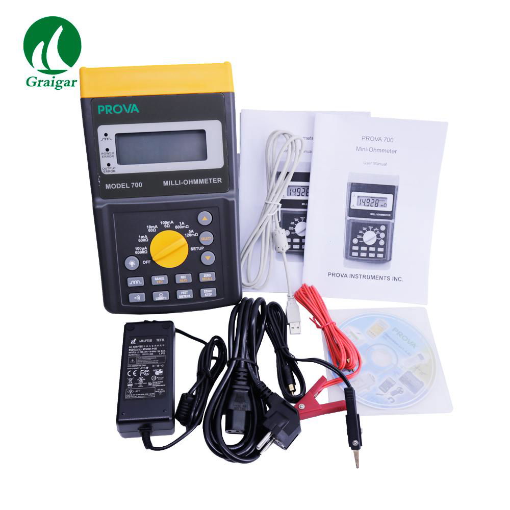 Standing Mini Ohmmeter PROVA700 Milli-Ohmmeter Resistance Meter PROVA-700