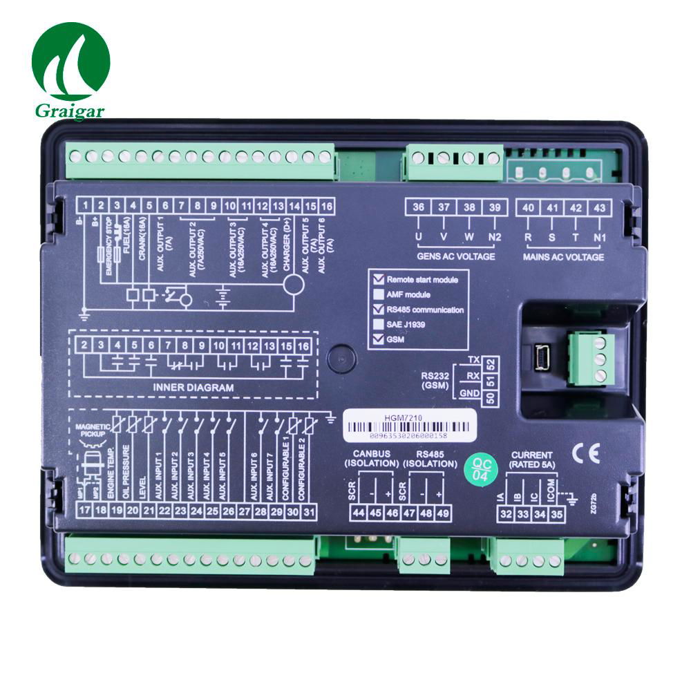 Smartgen HGM7210 Genset Controller for Genset Automation and Monitor 3