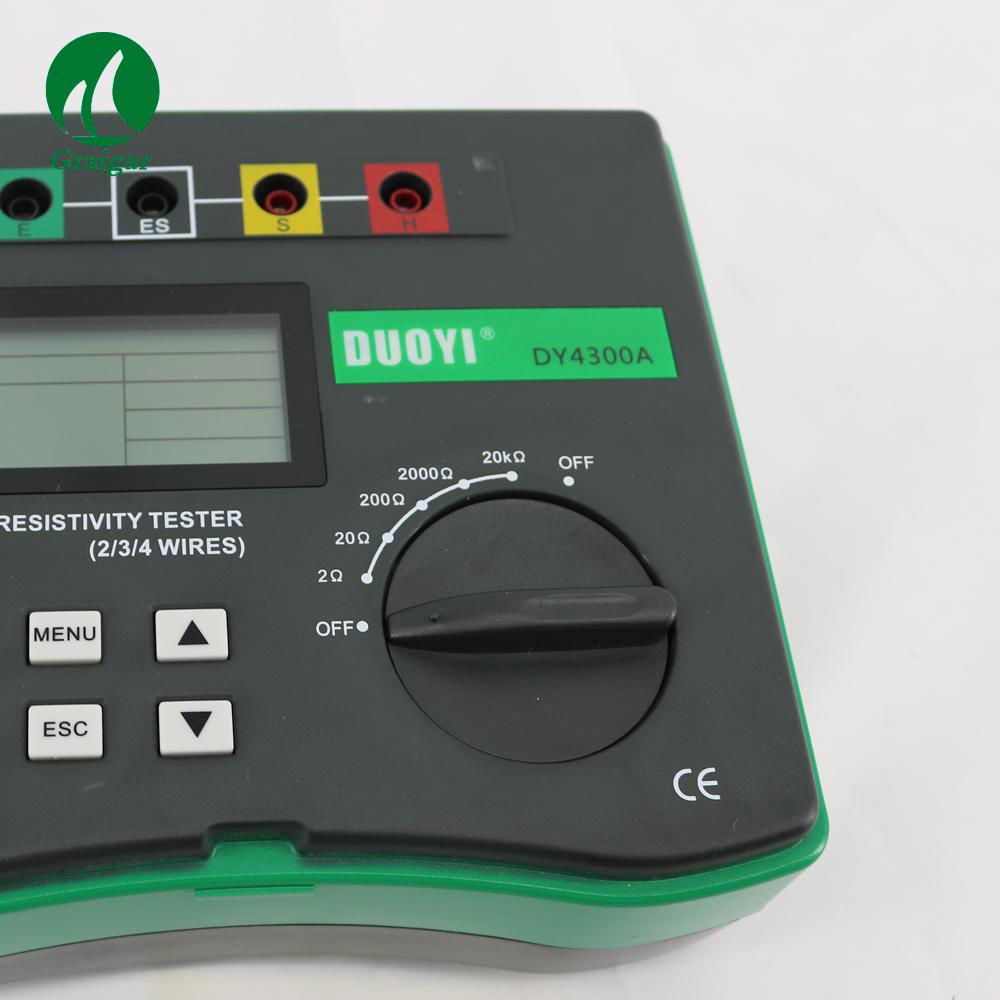 DY4300A Digital Insulation Resistance Tester Earth Ground Resistance Tester 4