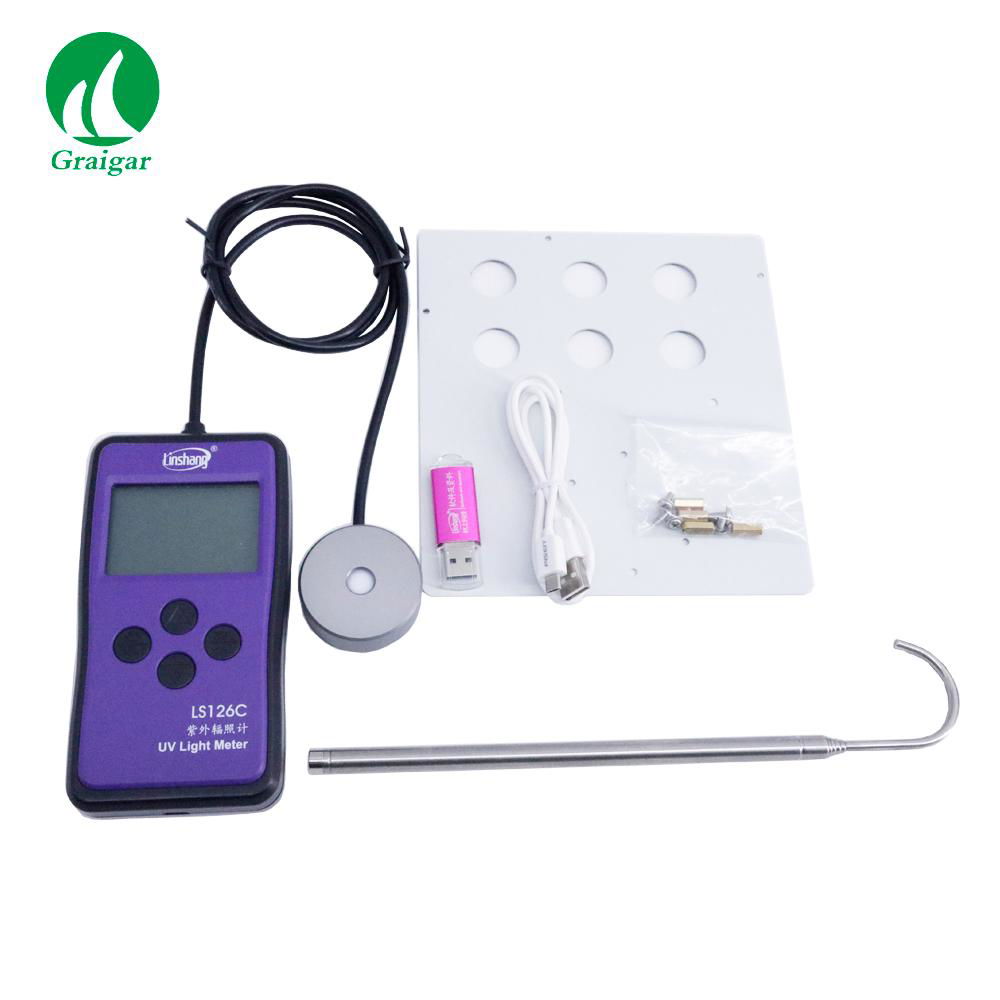 LS126C UV Light Meter Ultraviolet Sterilization Lamp UV Intensity Tester  5