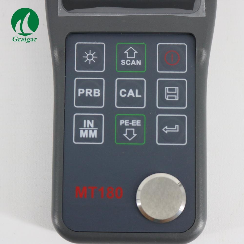 MT180 Multi-mode Ultrasonic Thickness Gauge Range 0.65-600mm( P-E), 3-30mm (E-E) 3