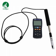 TES-1341 Hot Wire Anemometer  Air Velocity Tester Tempe Humidity Meter TES1341