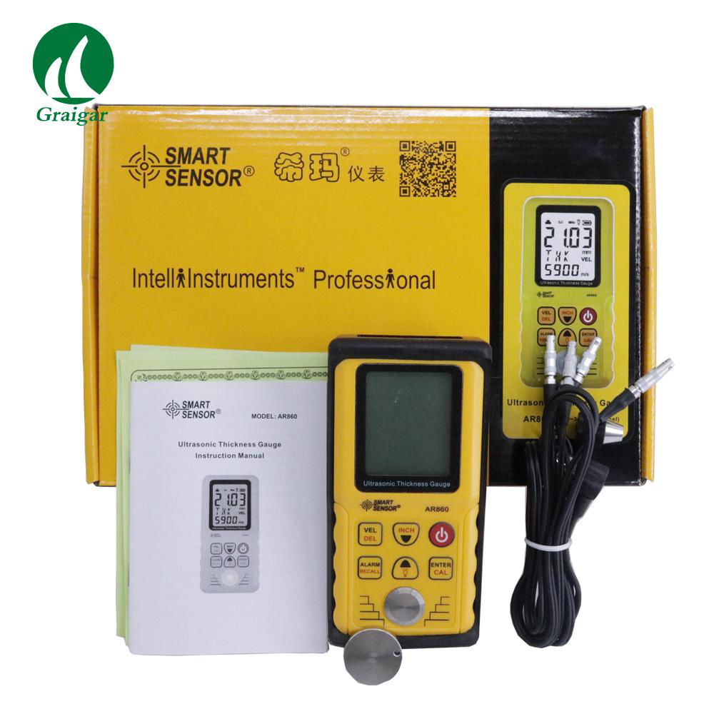 Smart Sensor Ultrasonic Thickness Gauge AR860 4