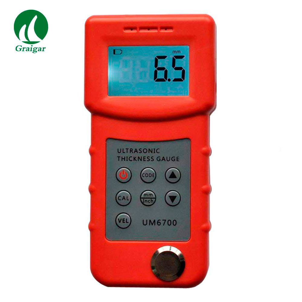 UM6700 Ultrasonic Thickness Gauge Meter Tester 1.0-280mm,0.05-11.8inch  3