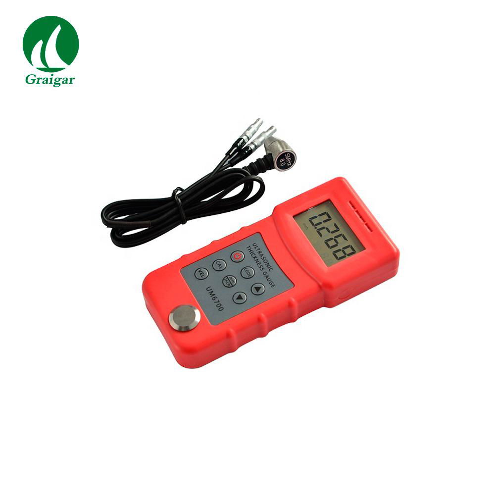 UM6700 Ultrasonic Thickness Gauge Meter Tester 1.0-280mm,0.05-11.8inch  4