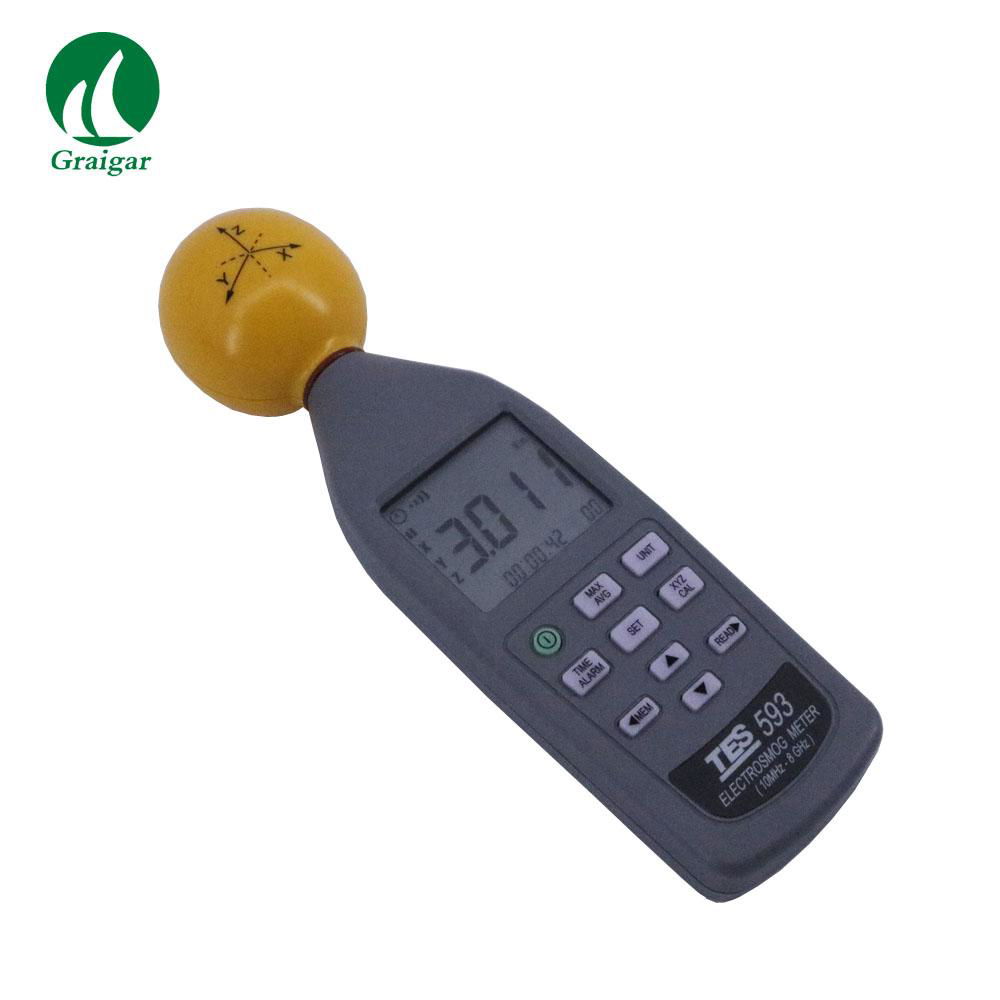 TES-593 EMF Meter Triaxial Data Logger 4