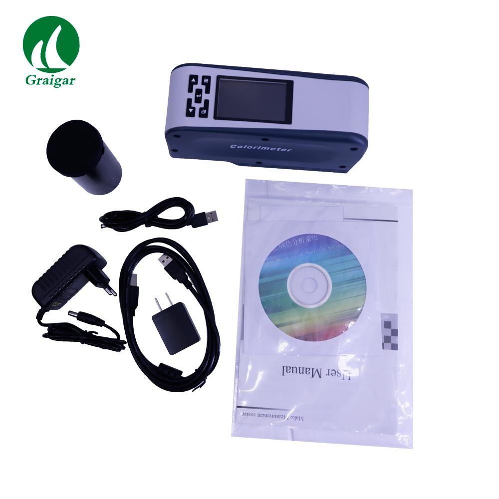 New Portable WF30 16mm Colorimeter Color Meter CIELAB CIELCH Display Mode DEL*a* 12