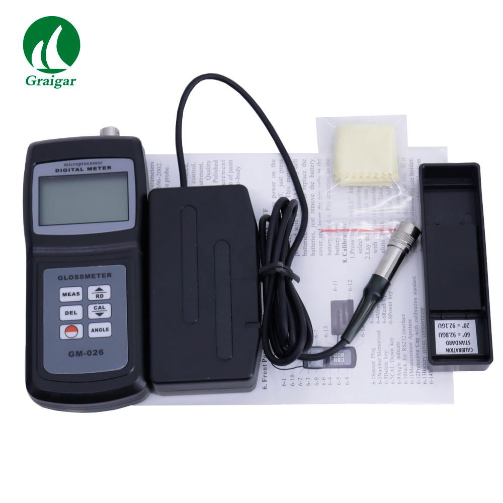 20 60 Degree Digital Glossmeter GM-026 Surface Cleaning Gloss Meter 4