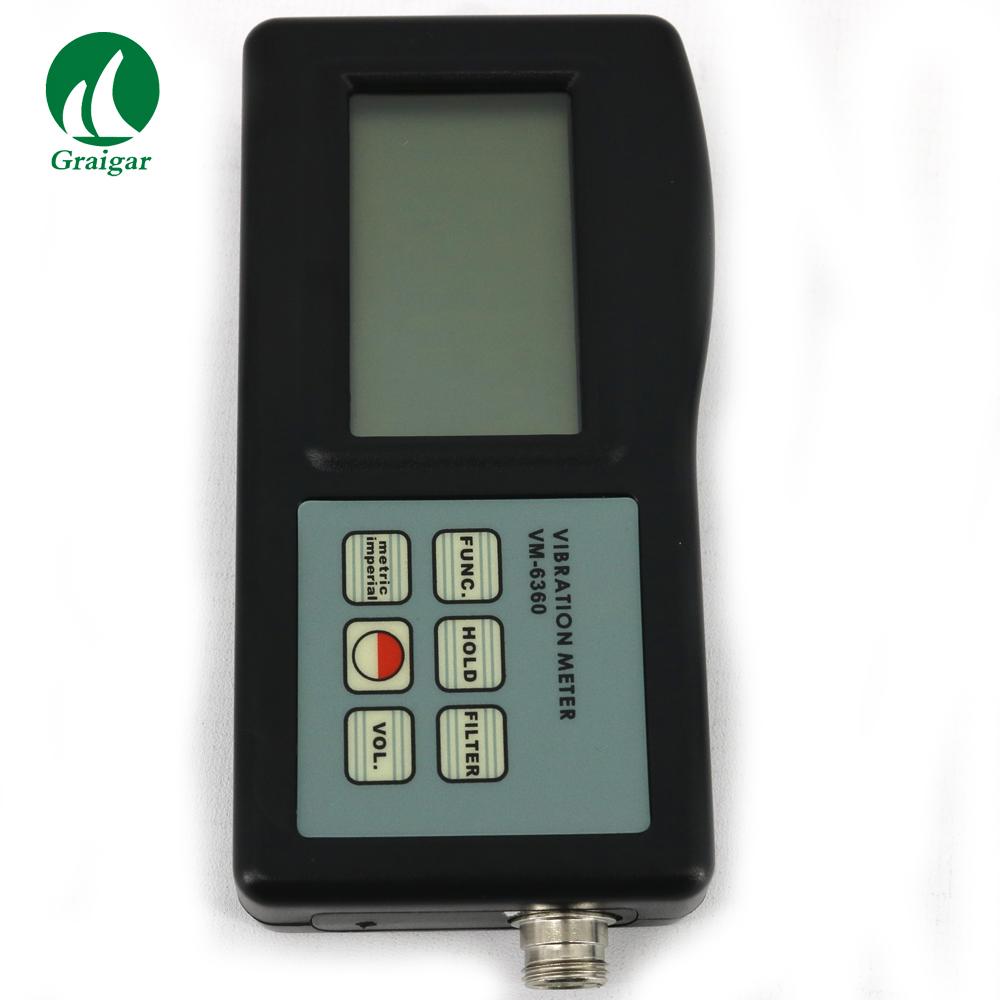 Digital Vibration Meter Tester VM-6360 With RS232 Software Cable Vibrator VM6360 5