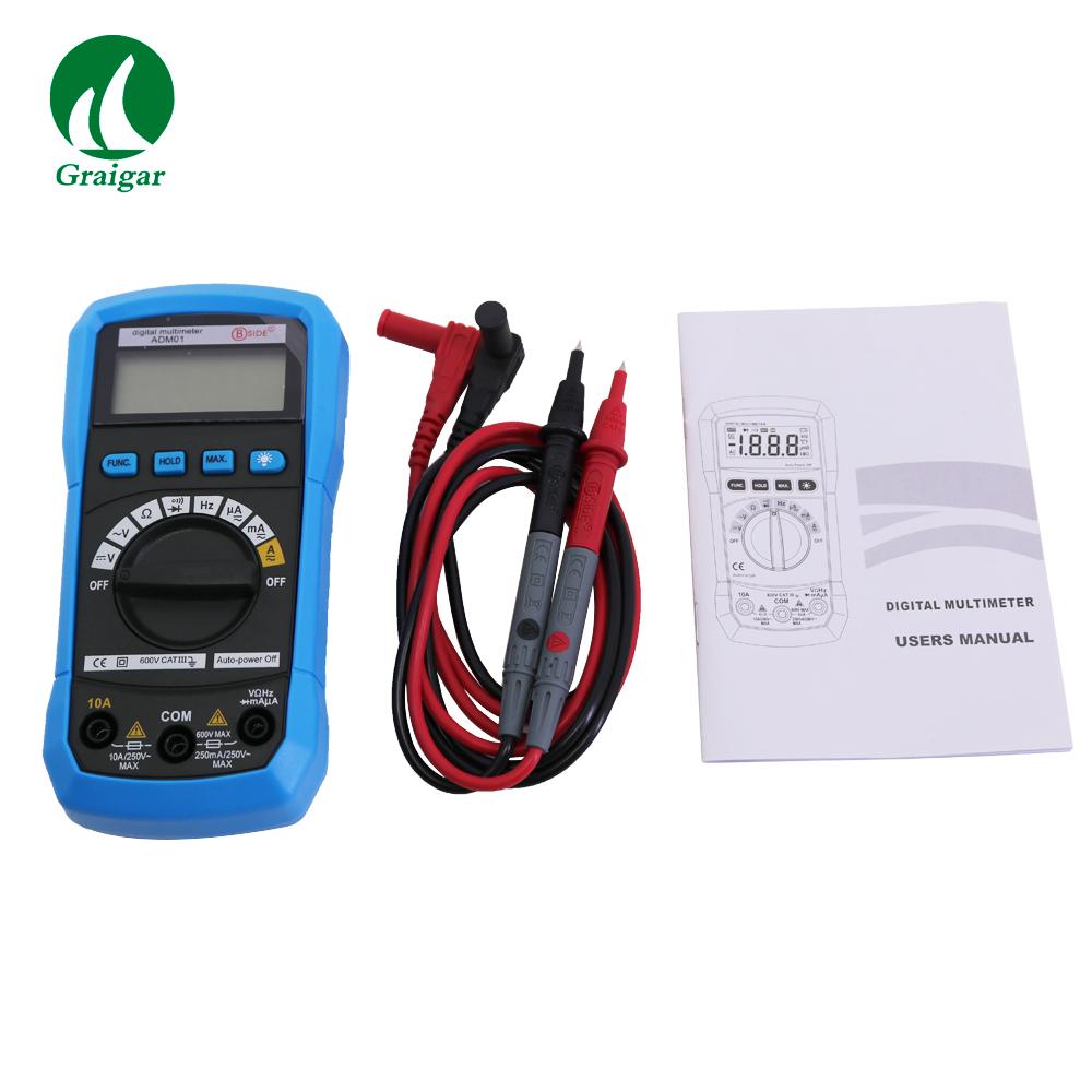 Mini BSIDE ADM01 AutoRange Digital Multimeter with Frequency Tester 5