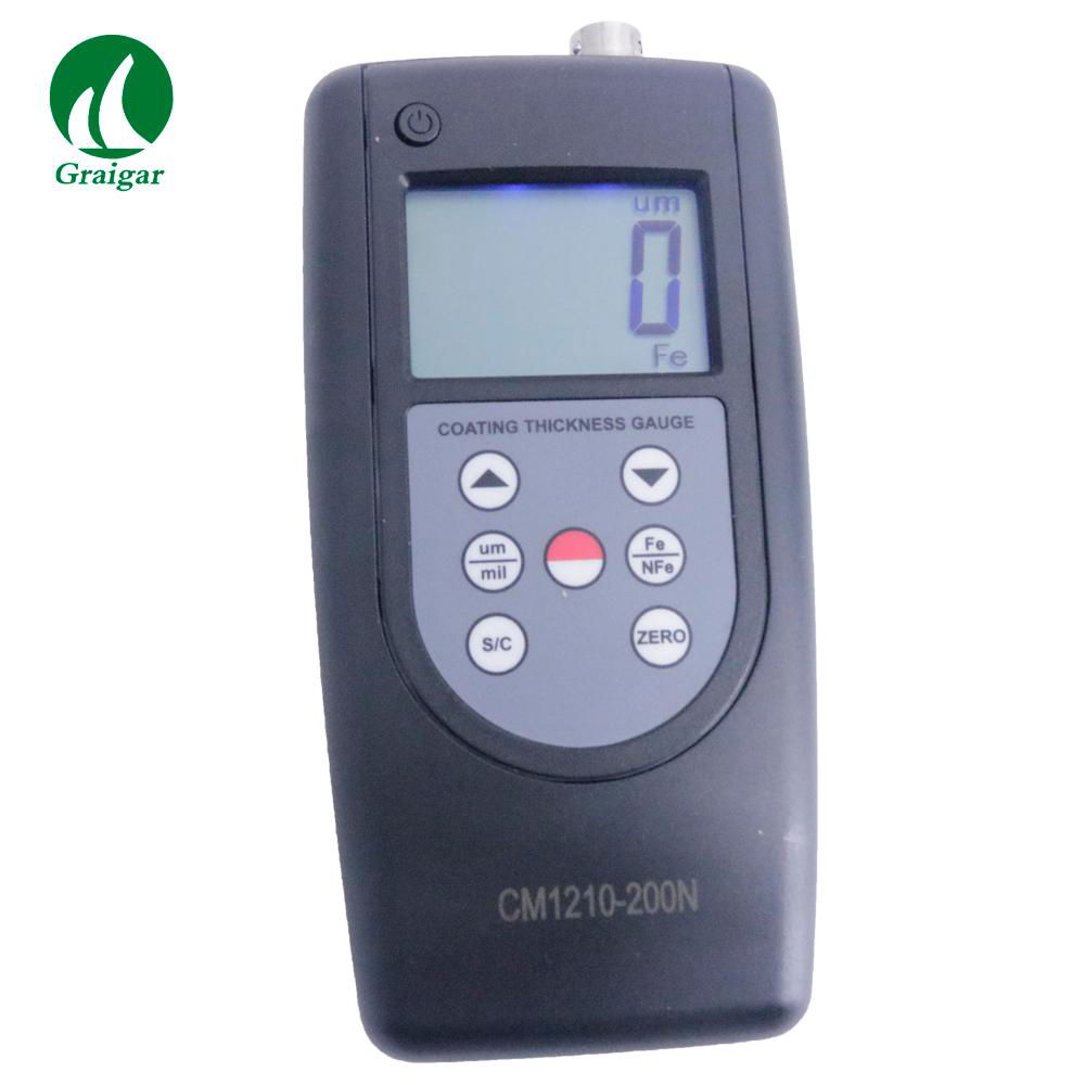 CM-1210-200N Microprocessor Coating Thickness Meter F and NF Probes Testing 3