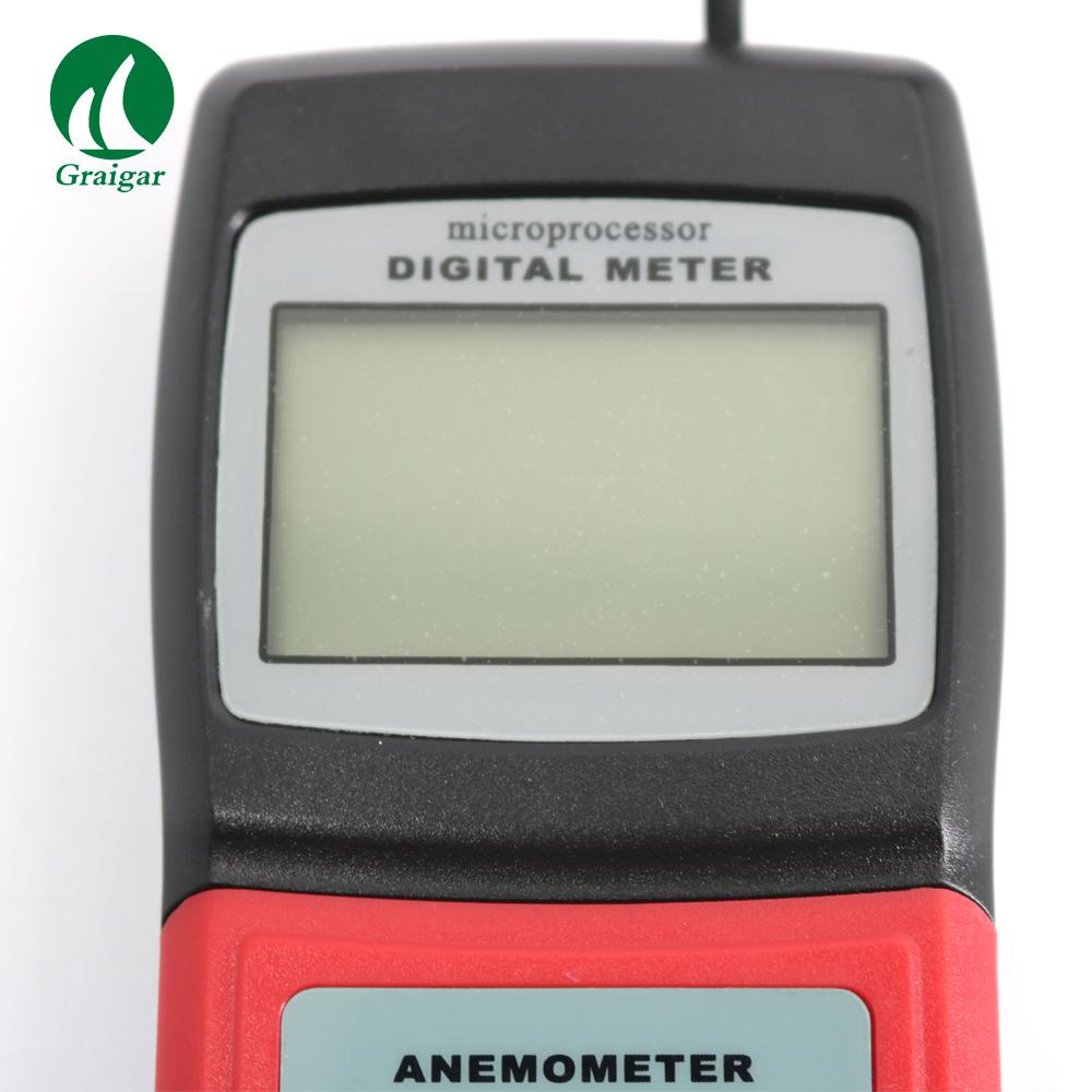 Anemometer Air Flow Speed Temperature Meter AM4836V Temperature Sensor  3