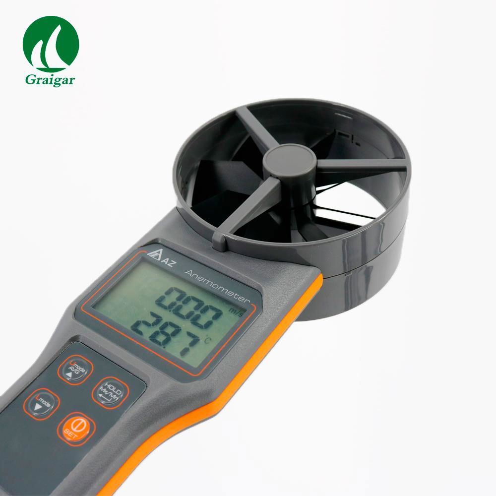 AZ8919 Digital Anemometer CO2 Air Quality Detector Wind Speed Meter 2