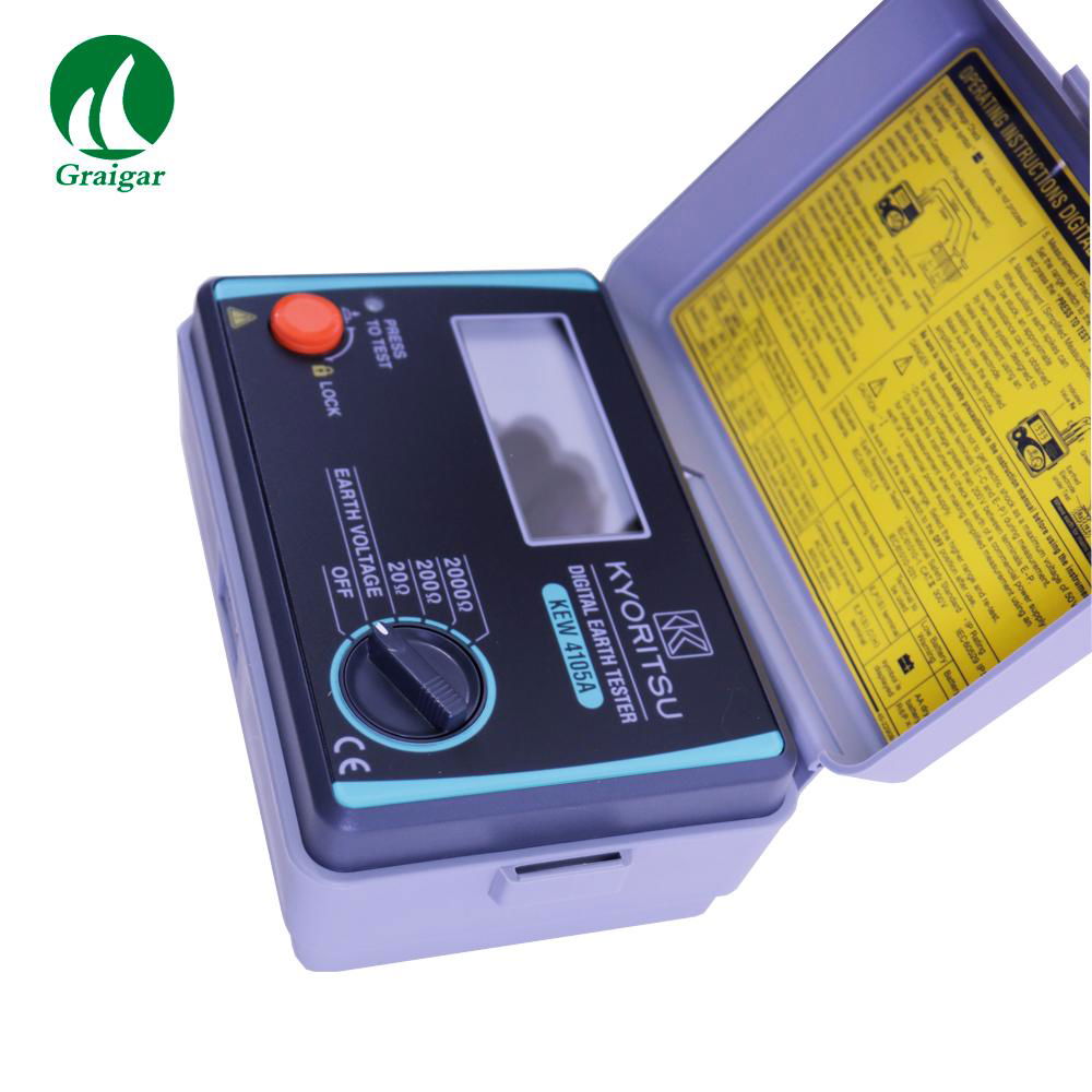 KYORITSU KEW4105A-H Digital Earth Resistance Tester Multimeter 0-20Ω/200Ω/2000Ω  5