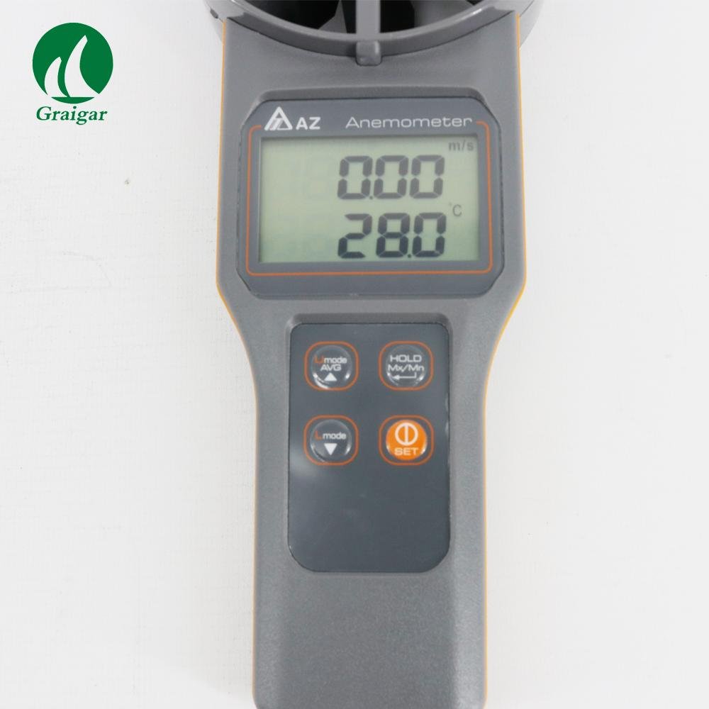 AZ8916 Anemometer Wind Speed Meter Air Flow Air Velocity Air Volume Temp&amp 10