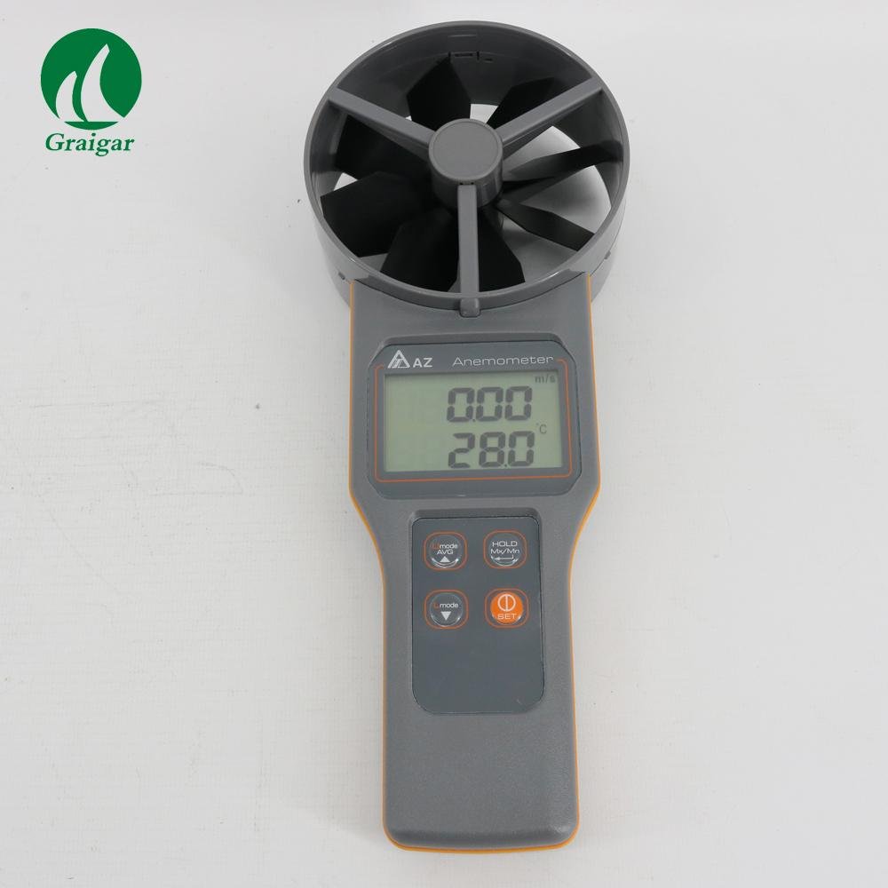 AZ8916 Anemometer Wind Speed Meter Air Flow Air Velocity Air Volume Temp&amp 11