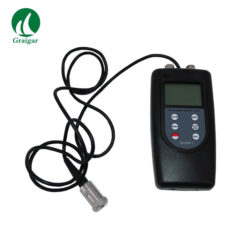 VM6380-3 Vibration Meter Three Channel Vibration Analyzer VM-6380-3 3